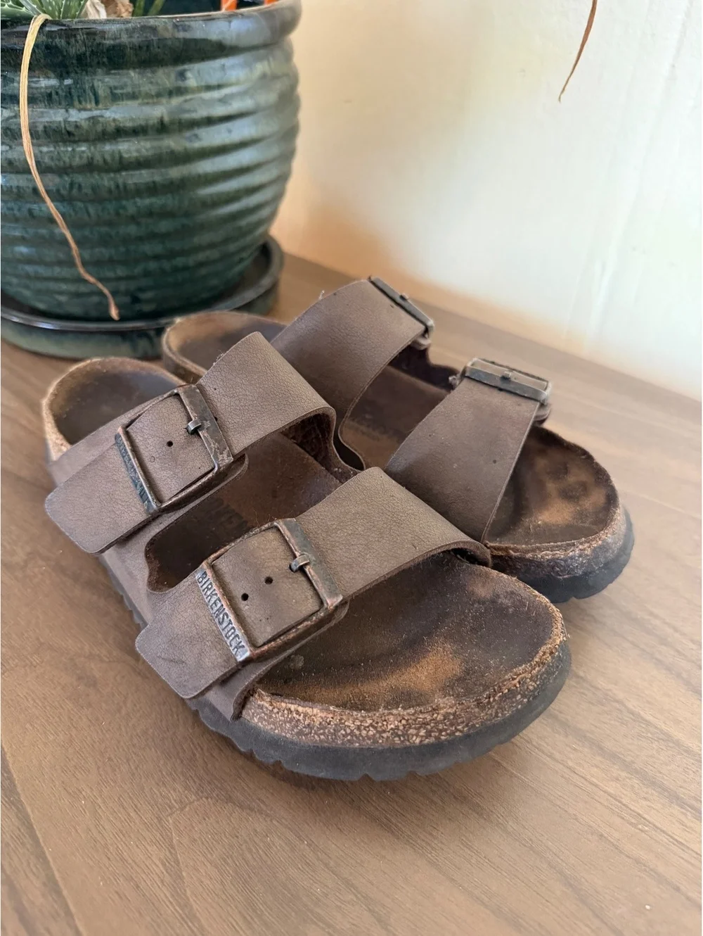 Birkenstock Arizona Birki-Flor Sandals, Brown, EU 36 Narrow